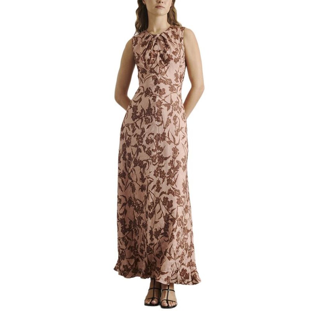 Tanya Taylor Womens  Emily Silk-Blend Maxi Dress
